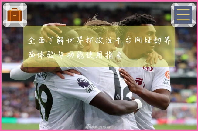 全面了解世界杯投注平台网址的界面体验与功能使用指南